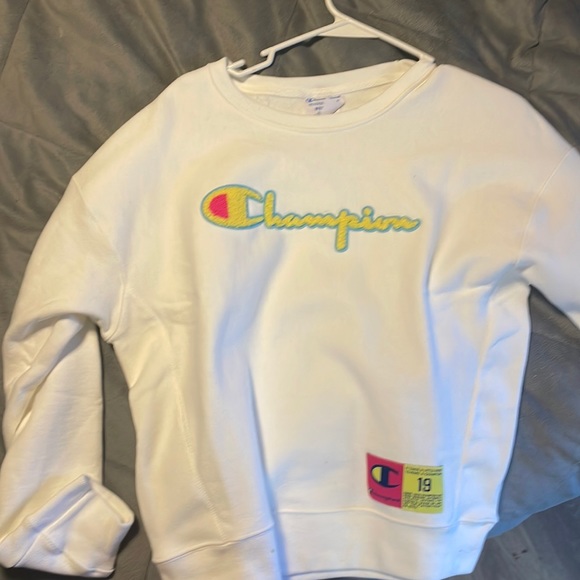 Champion Sweaters - Champion white sweatshirt